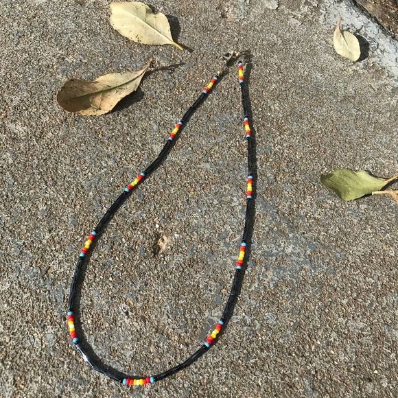 Handmade Native American Beaded Necklace Seed Bead Necklace - Picture 3 of 6